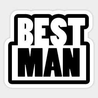 Best Man Wedding Sticker